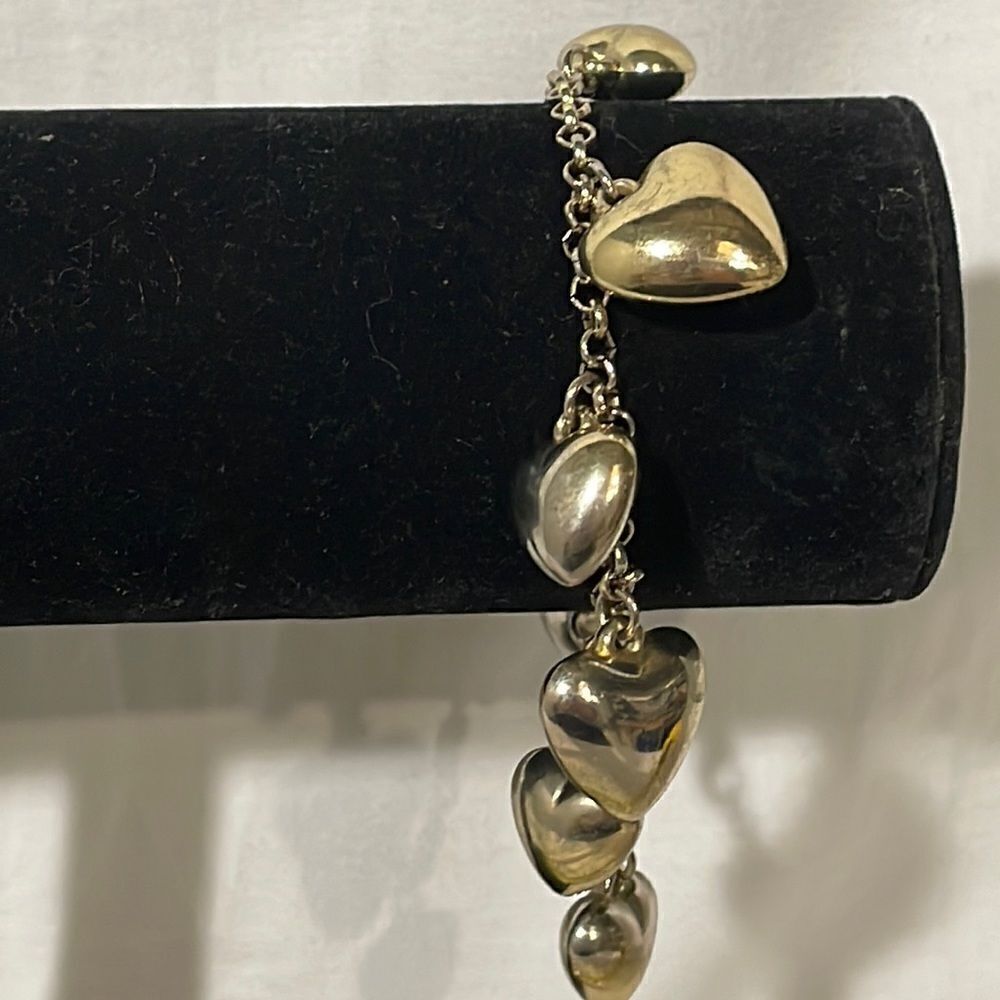 Chain Bracelets with Heart Charms